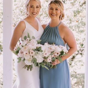 Blue slate Levkoff dress